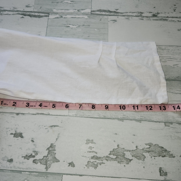 Ali Miles Crisp White Tunic with Side Pocket Size Medium - Picture 5 of 11